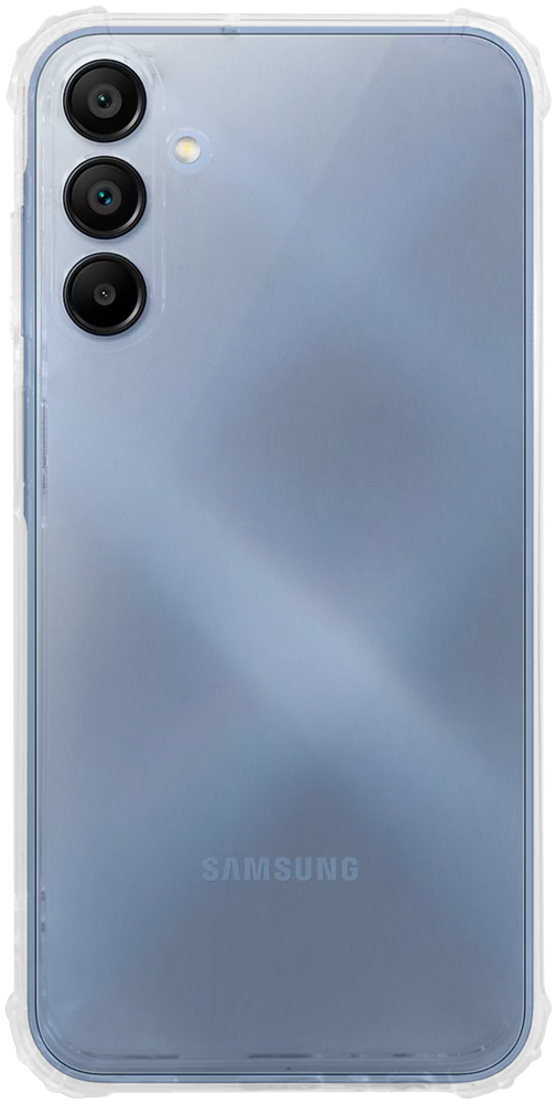 Samsung Galaxy A15 (SM-A155F) szilikon tok közepesen ütésálló légpárnás sarok kameravédővel átlátszó