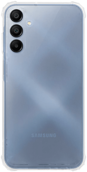 Samsung Galaxy A15 (SM-A155F) szilikon tok közepesen ütésálló légpárnás sarok kameravédővel átlátszó