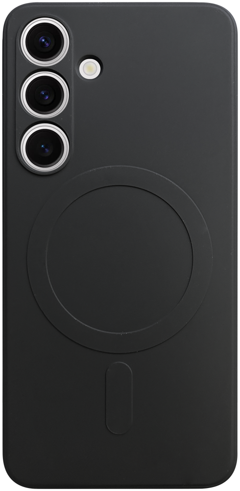 Samsung Galaxy S24 (SM-S921B) szilikon tok gyári MagSafe kameravédővel fekete