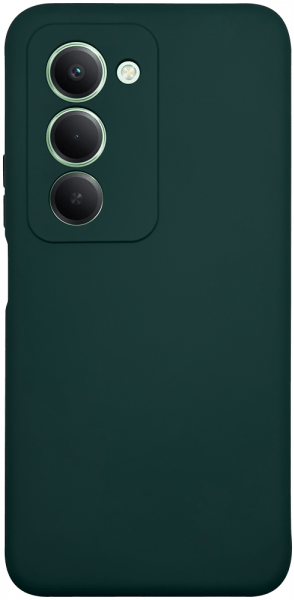 Xiaomi Redmi 15 szilikon tok kameravédővel matt sötétzöld