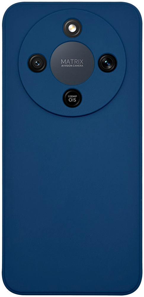 Huawei Honor Magic 8 Lite szilikon tok kameravédővel matt sötétkék