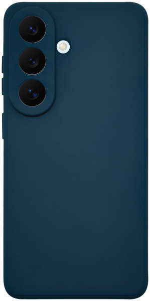 Samsung Galaxy S26 szilikon tok kameravédővel matt kék