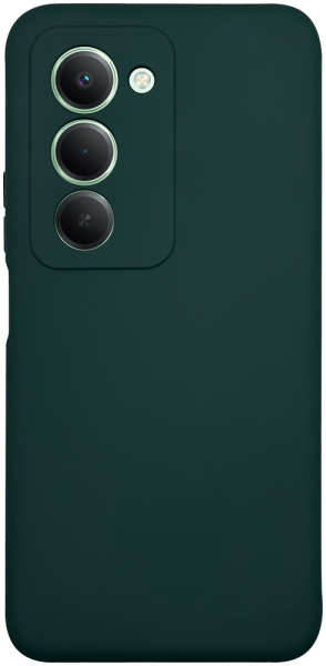 Xiaomi Redmi 15 szilikon tok kameravédővel matt sötétzöld