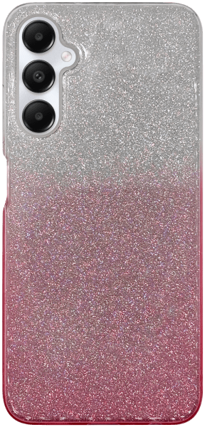 Samsung Galaxy A05s (SM-A057F) szilikon tok csillogó hátlap rózsaszín/ezüst