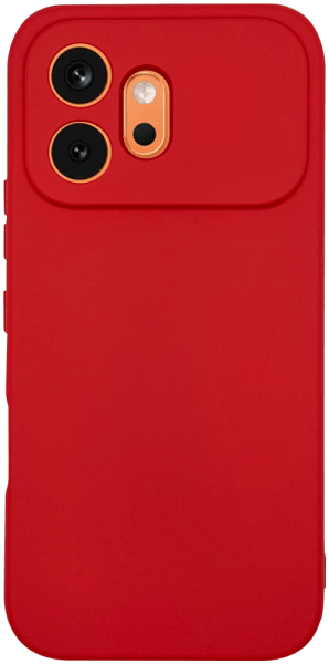 Huawei Honor 600 szilikon tok kameravédővel matt piros