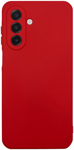 Samsung Galaxy A17 4G (SM-A175F) szilikon tok kameravédővel matt piros